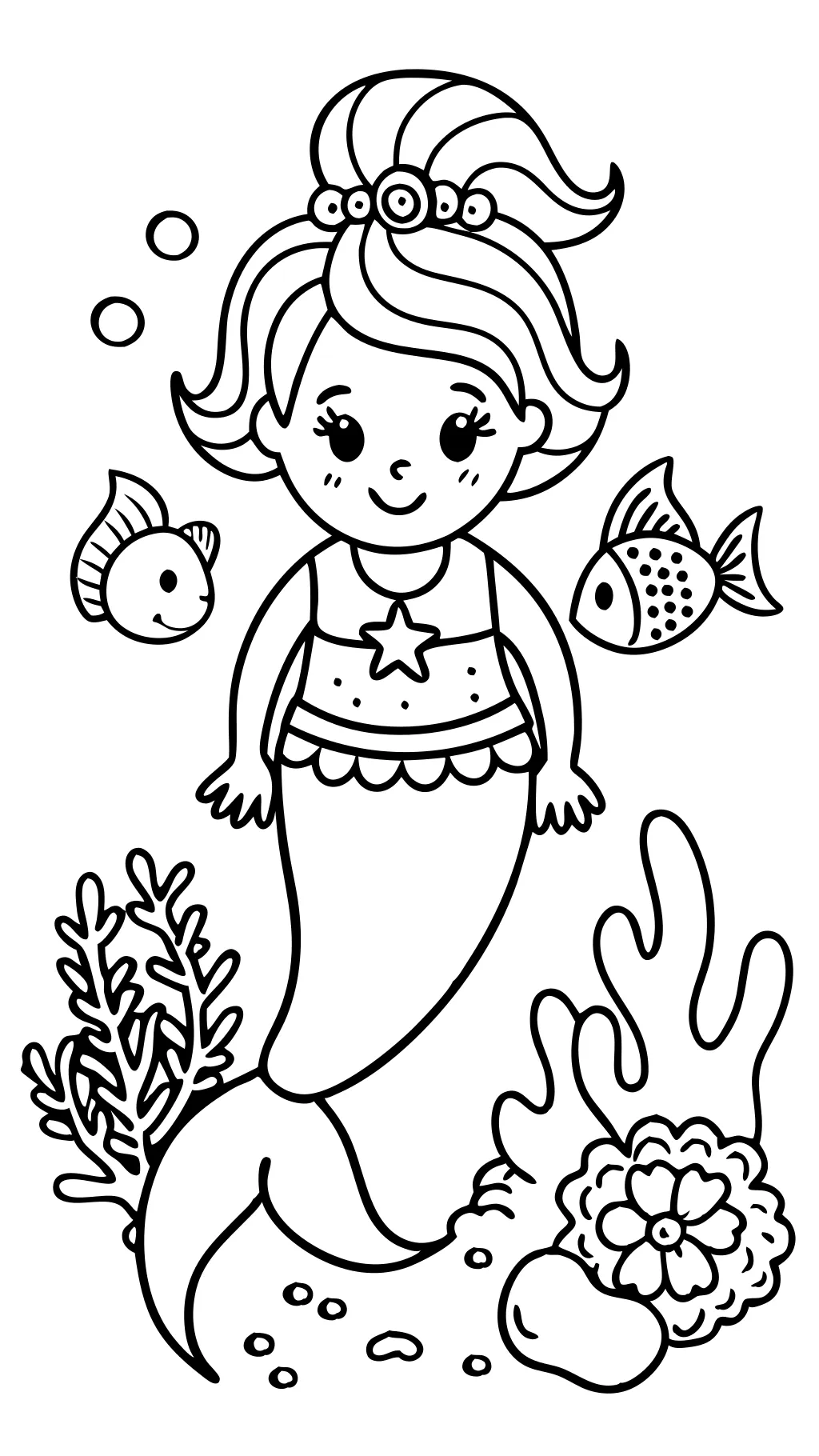 coloriages de petite sirène imprimables